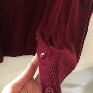 Women’s red cardigan